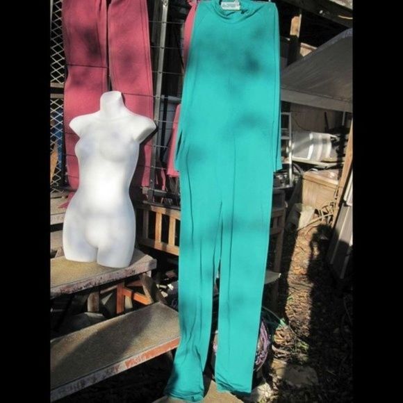 L Green Long Sleeve Long Legs Full Body Suit Jumpsuit Romper One Piece Unisex? - Picture 7 of 9